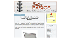 Desktop Screenshot of bindingbasics.com